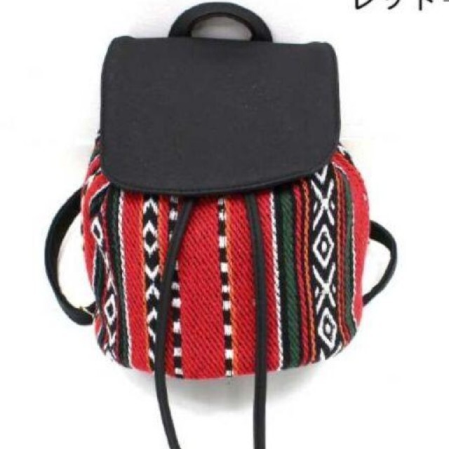 ANAP(アナップ)のエスニック柄ジャガードミニリュック レディースのバッグ(リュック/バックパック)の商品写真