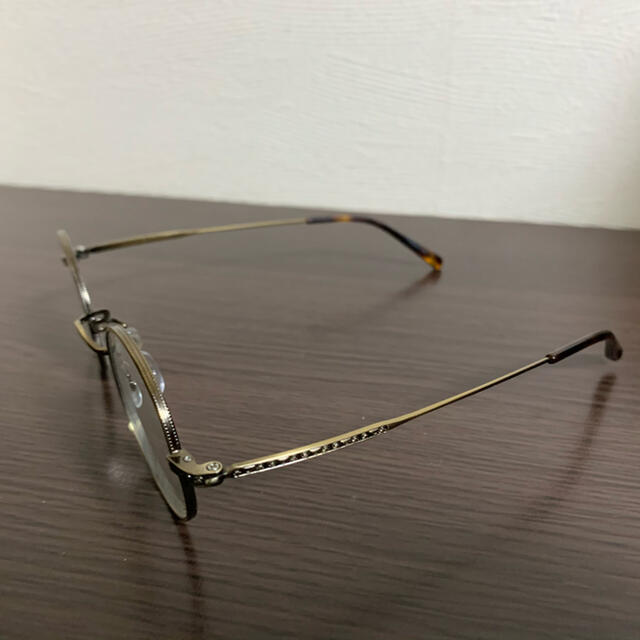 JINS(ジンズ)のJINS ジンズ　丸めがね　眼鏡　メガネ　ラウンド　クラシック　ゴールド メンズのファッション小物(サングラス/メガネ)の商品写真
