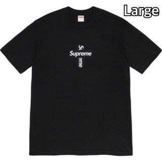 シュプリーム(Supreme)のSupreme Cross Box Logo Tee Black Large(Tシャツ/カットソー(半袖/袖なし))