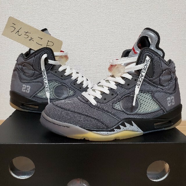 美品！NIKE × OFF-WHITE AIR JORDAN5 27.5cmスニーカー