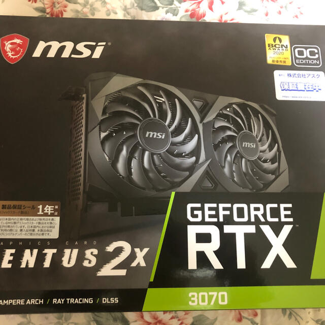 RTX3070 MSI ventus oc 美品