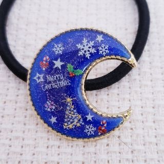 レジン ヘアゴム 月 クリスマス 81の通販 by あんず's shop｜ラクマ