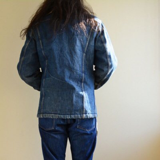 Levi's(リーバイス)のレア ロング丈 80's リーバイス ボアデニムジャケット USA製 メンズのジャケット/アウター(Gジャン/デニムジャケット)の商品写真