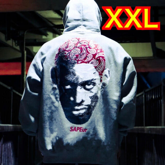 完売◇SAPEur サプール◇バンダナロゴパーカー◇XXL