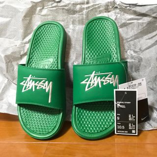 ナイキ(NIKE)のNIKE × STUSSY ベナッシ  Pine green 27cm(サンダル)