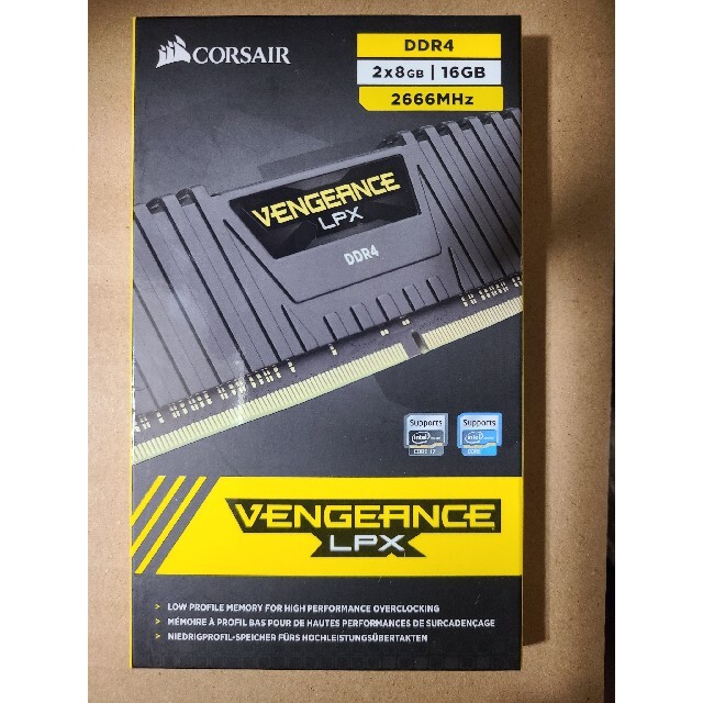 CORSAIR　コルセア　メモリDDR4-2666 16GB(8GB×2)