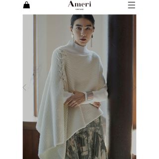 アメリヴィンテージ(Ameri VINTAGE)のAmeri /4WAY MUFFLER LAYERED KNIT(ニット/セーター)