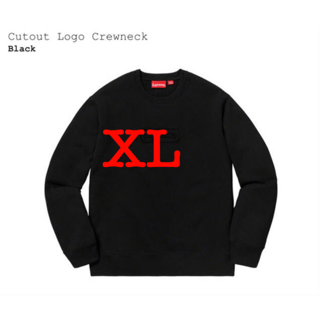 価格は安く Supreme cutout logo crewneck XL 新品未使用 | www ...