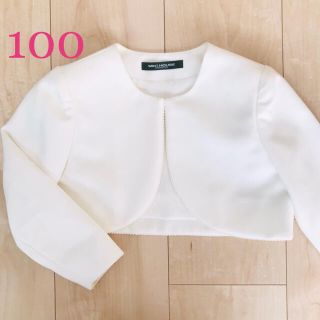 ミキハウス(mikihouse)の【お値下げ】ミキハウス コレクション　ボレロ　フォーマル  白　100(ドレス/フォーマル)