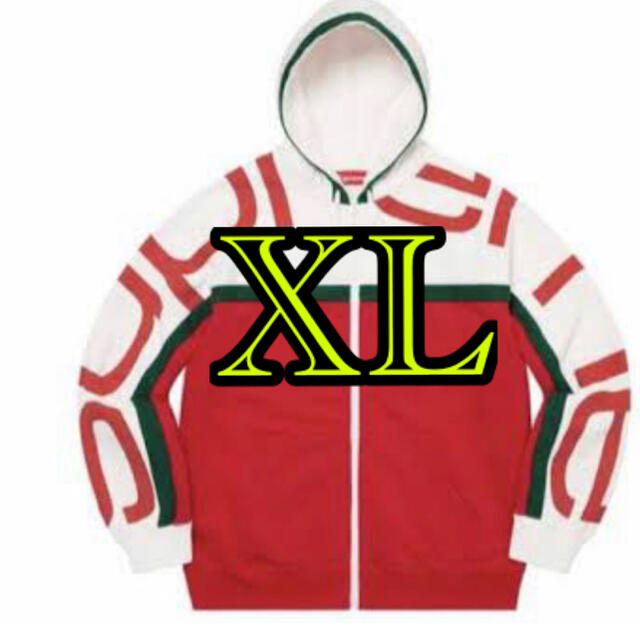 Big Logo Paneled ZipUp Hooded Sweatshirt