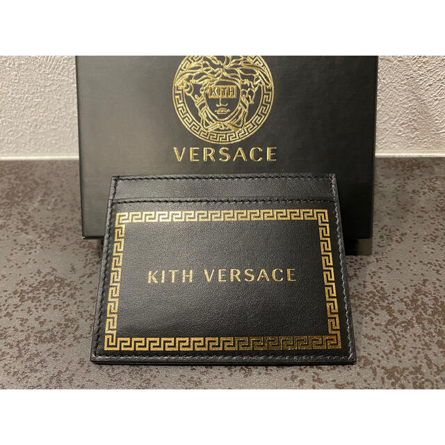 【新品、未使用、保存袋付き】KITH×versace レザーカードケース レア品