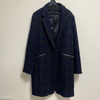 ザラ(ZARA)のZARA チェックコート(ロングコート)