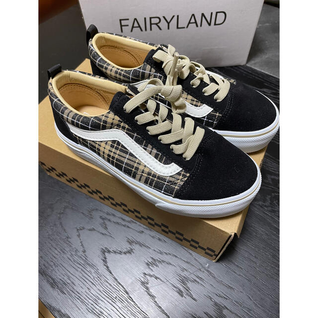 バンズ Vans キッズ スリッポン スニーカー 男の子 女の子 19cm