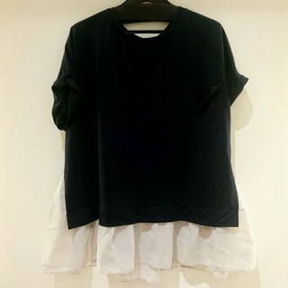 マーキュリーデュオ(MERCURYDUO)の裾♡チュールトップス(Tシャツ(半袖/袖なし))