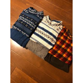 ユニクロ(UNIQLO)の注:最後に告知有　最終値下げ⭐︎3セット全部ユニクロのフリースパジャマ130cm(パジャマ)