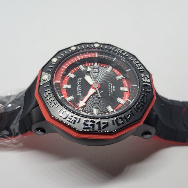 Invicta 52mm リザーブ シーモンスター 赤黒 SWISS MADE-