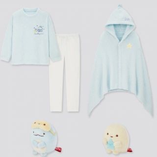 ユニクロ(UNIQLO)の150サイズ とかげ ユニクロ GIRLS すみっコぐらし なりきりフリース(パジャマ)