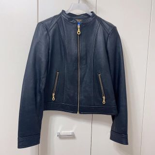 バーバリーブルーレーベル(BURBERRY BLUE LABEL)のレザーブルゾン(レザージャケット)