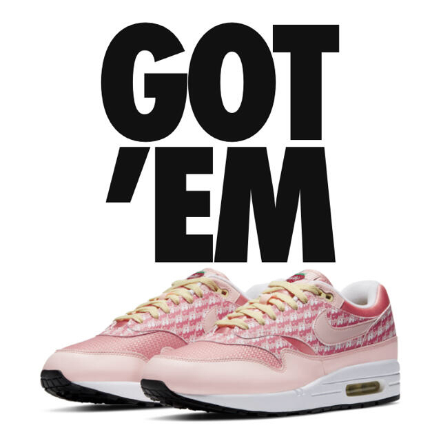 NIKE AIR MAX 1 PRM PINK LEMONADE 24.5