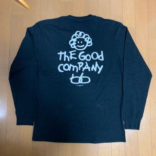 ビームス(BEAMS)のthe good company ロングTシャツ サイズL バックプリント 黒(Tシャツ/カットソー(七分/長袖))