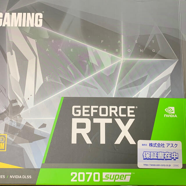 【保証書付き】グラボ　GEFORCE RTX 2070super MINIスマホ/家電/カメラ