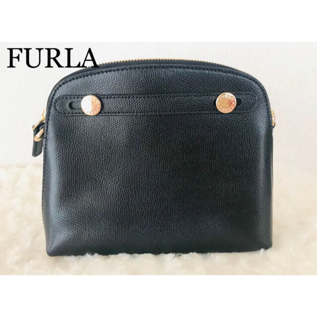 ★早い者勝ち！大人気★新品FURLA(フルラ) レザーショルダーバッグ ブラック