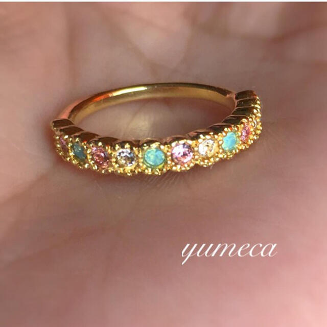 華奢イニシャルとスワロ2連リング💍 レディースのアクセサリー(リング(指輪))の商品写真