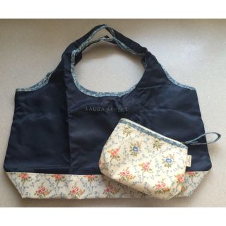 ローラアシュレイ(LAURA ASHLEY)の新品ローラアシュレイネイビー花柄Bag(エコバッグ)