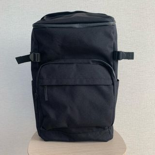 ムジルシリョウヒン(MUJI (無印良品))の無印良品　撥水広口リュックサック 黒 ＰＣポケット内装リュック(バッグパック/リュック)