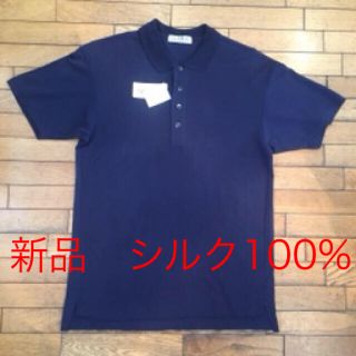 ジュンメン(JUNMEN)の【新品未使用】DOMON シルクポロシャツ メンズ(ポロシャツ)