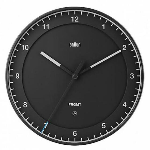 2021最新のスタイル FRAGMENT - 時計 Black  BC17BFU Fragment × Braun 掛時計+柱時計