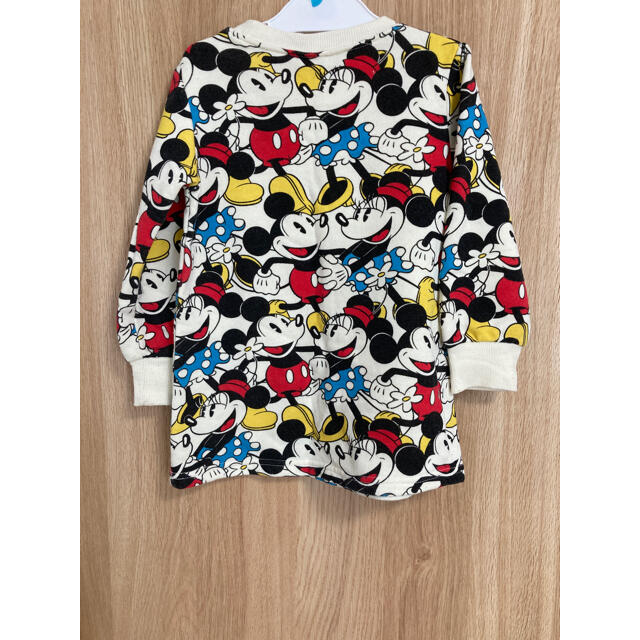 Disney(ディズニー)のミッキーミニー　トレーナー　100 キッズ/ベビー/マタニティのキッズ服女の子用(90cm~)(Tシャツ/カットソー)の商品写真