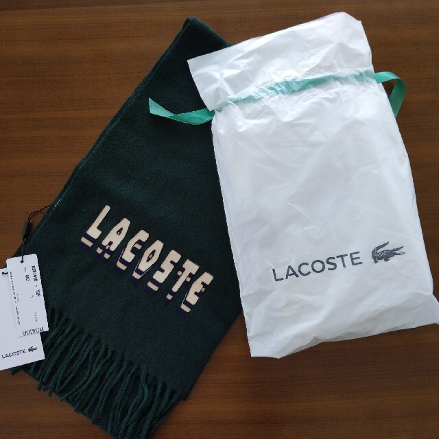 LACOSTE(ラコステ)のLACOSTE　マフラー　カーキ メンズのファッション小物(マフラー)の商品写真