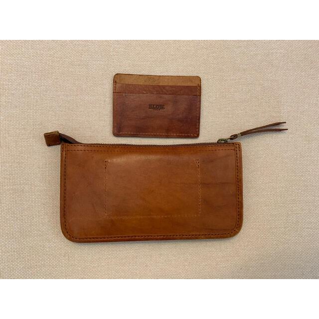 BEAMS(ビームス)のslow 財布　ブラウン　belly wallet カードケース付き スロウ メンズのファッション小物(長財布)の商品写真