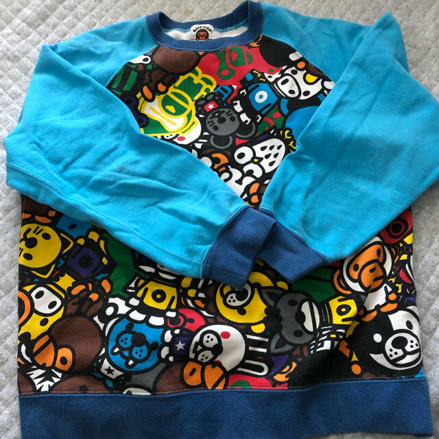 A BATHING APE(アベイシングエイプ)の最終値下げ！bape kids 140総柄 キッズ/ベビー/マタニティのキッズ服男の子用(90cm~)(ジャケット/上着)の商品写真