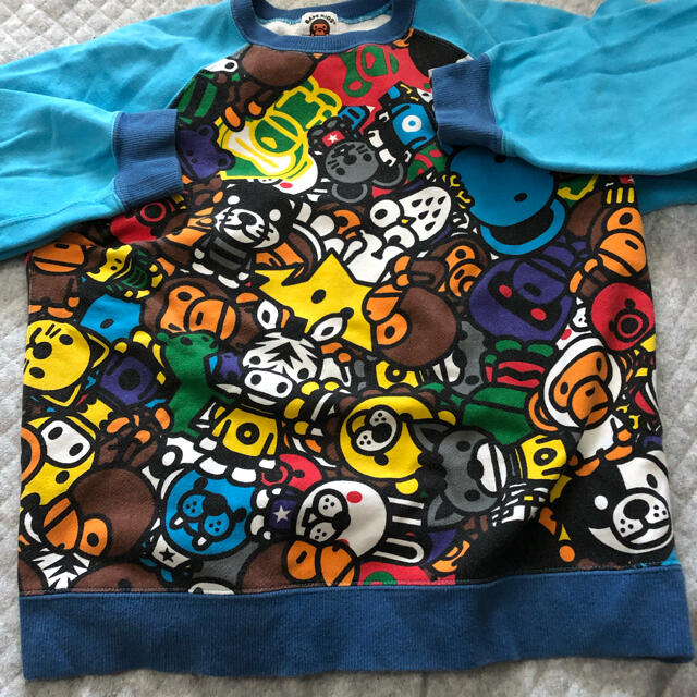 A BATHING APE(アベイシングエイプ)の最終値下げ！bape kids 140総柄 キッズ/ベビー/マタニティのキッズ服男の子用(90cm~)(ジャケット/上着)の商品写真