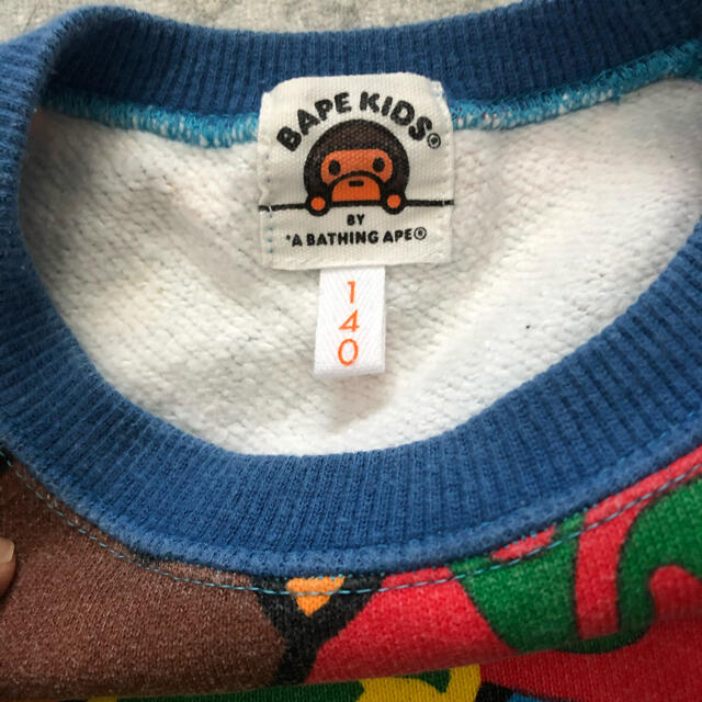 A BATHING APE(アベイシングエイプ)の最終値下げ！bape kids 140総柄 キッズ/ベビー/マタニティのキッズ服男の子用(90cm~)(ジャケット/上着)の商品写真