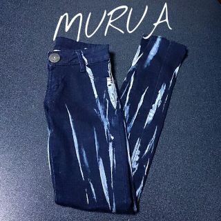 ムルーア(MURUA)の値下げMURUA☆ﾍﾟｲﾝﾄ加工ﾃﾞﾆﾑ(デニム/ジーンズ)