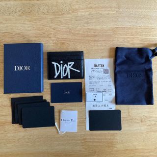 ディオール(Dior)の【レア完売品】Dior x Stussy コラボ パスケース カードケース(名刺入れ/定期入れ)