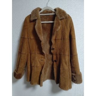 ソニアリキエル(SONIA RYKIEL)のソニアリキエル リアルムートン 毛皮 コート ブラウン 38(ムートンコート)