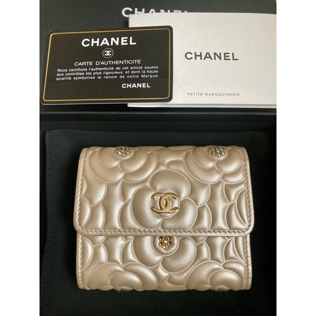 専用　シャネル　CHANEL　コンパクト財布　ウォレット　シリアル一致　難あり