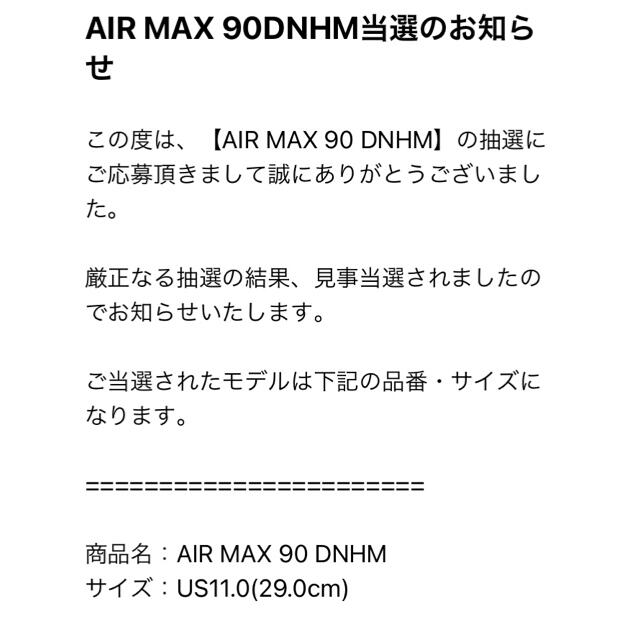 NIKE(ナイキ)のDENHAM×Nike AIR MAX 90 29cm メンズの靴/シューズ(スニーカー)の商品写真