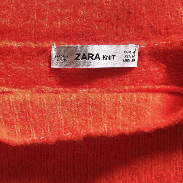 ZARA(ザラ)の試着のみ！ZARA流行りのオレンジニット✩.*˚ レディースのトップス(ニット/セーター)の商品写真