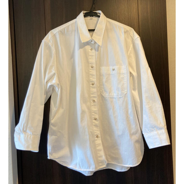 UNIQLO(ユニクロ)のユニクロ UNIQLO デニムオーバーサイズシャツ レディースのトップス(シャツ/ブラウス(長袖/七分))の商品写真