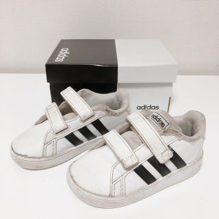 アディダス(adidas)のアディダス グランドコート ベビーシューズ  14センチ(スニーカー)