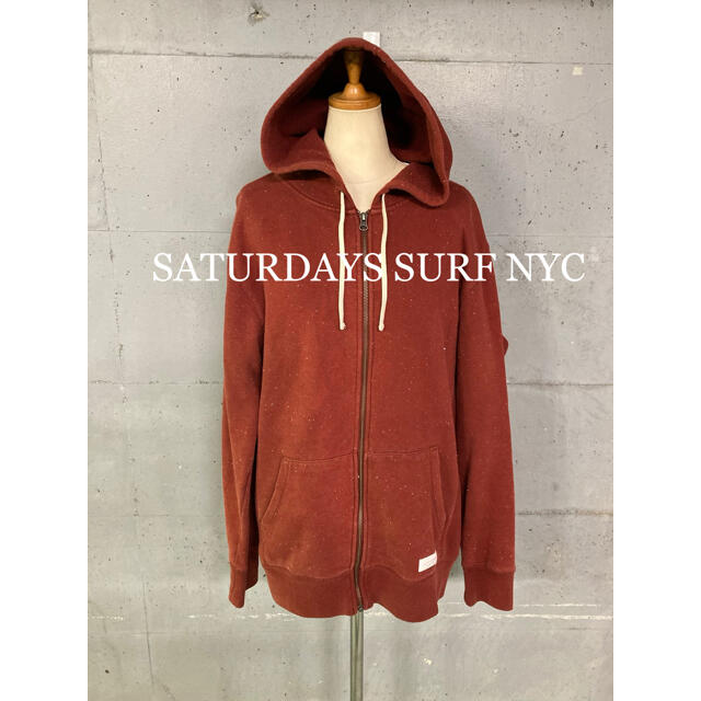 SATURDAYS SURF NYC(サタデーズサーフニューヨークシティー)のSATURDAYS SURF NYC ネップ加工！ジップアップパーカー！ メンズのトップス(パーカー)の商品写真