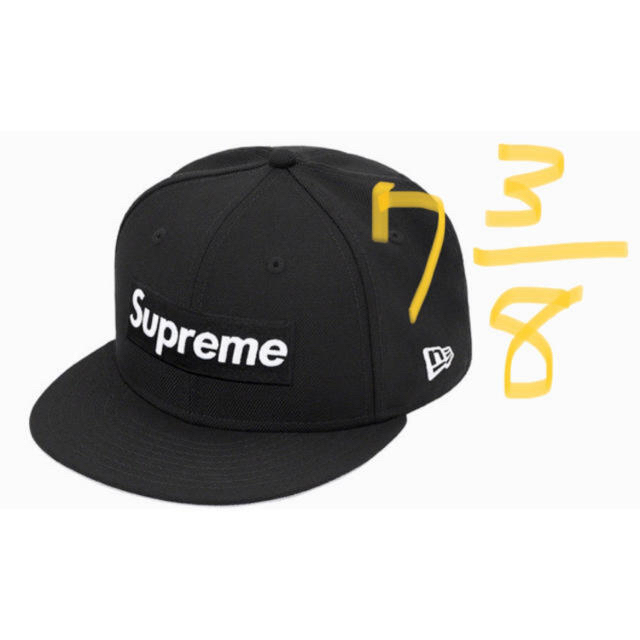 supreme newera cap 7-3/8 boxニューエラシュプリーム