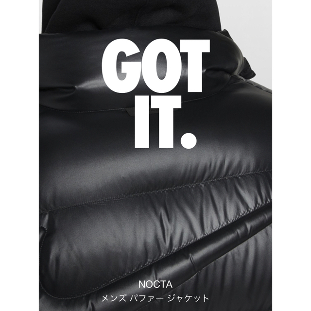 NIKE × DRAKE NOCTA  ダウンジャケット　L   ブラック