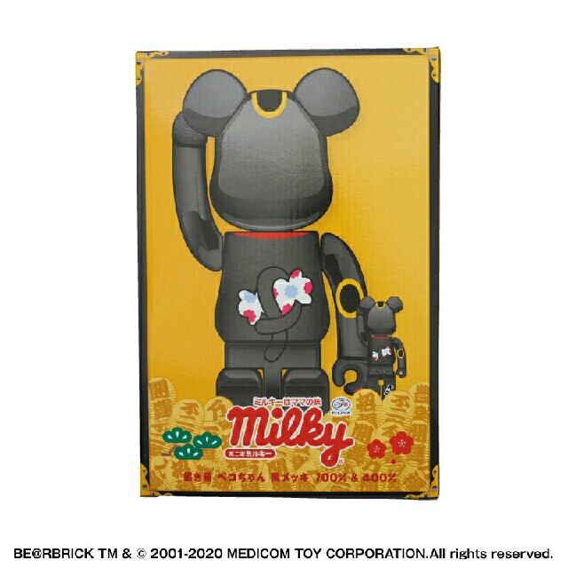 BE@RBRICK ベアブリック 招き猫 ペコちゃん 100%&400