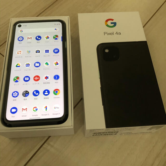 Google Pixel(グーグルピクセル)のGoogle Pixel 4a 本体 128GB 黒　ほぼ未使用　 スマホ/家電/カメラのスマートフォン/携帯電話(スマートフォン本体)の商品写真